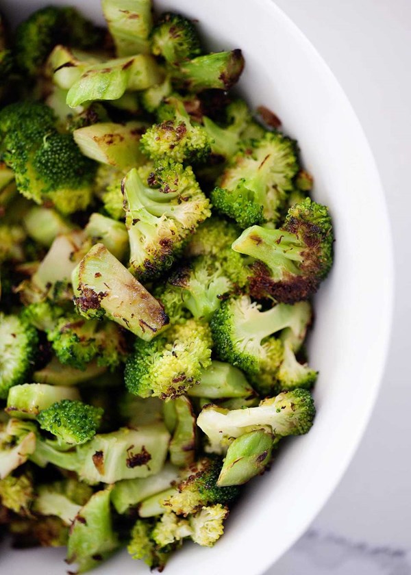Charred skillet broccoli