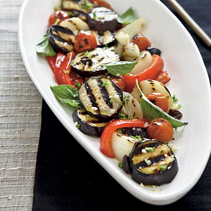 Charred vegetable salad