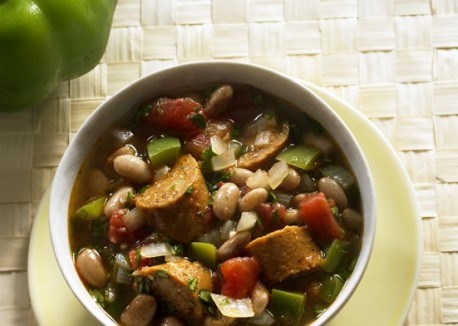Charro beans with chipotle sausage