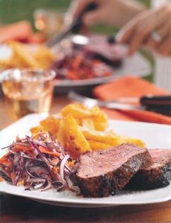 Chateaubriand with ginger and chilli marinade