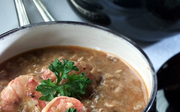 Chaya spicy Louisiana shrimp soup 