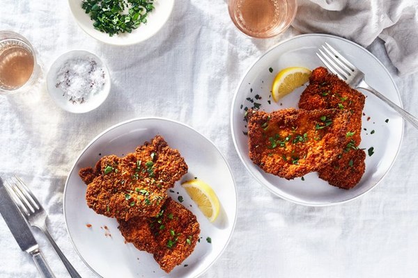 Cheater's chicken schnitzel