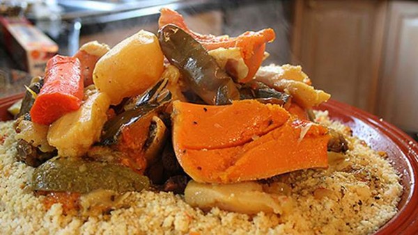 Cheat's couscous with seven vegetables