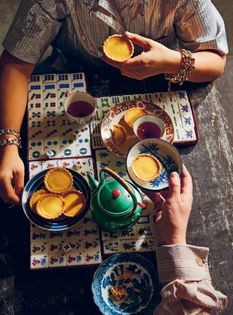 Cheat's egg custard tarts