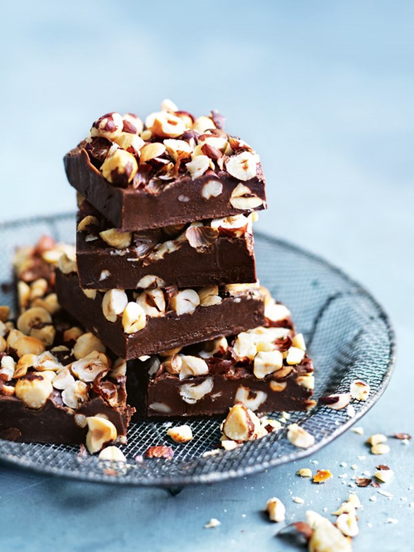 Cheat's hazelnut and chocolate fudge