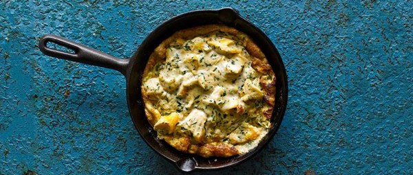 Cheat's omelette Arnold Bennett