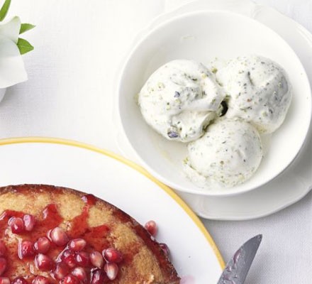 Cheat's pistachio ice cream