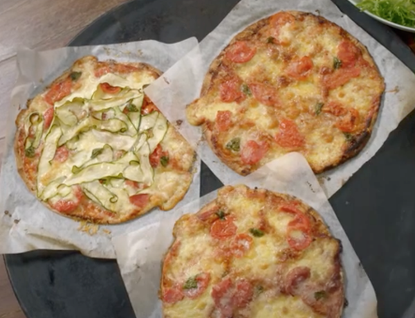Cheat's pizzas