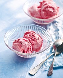 Cheat's raspberry ice cream