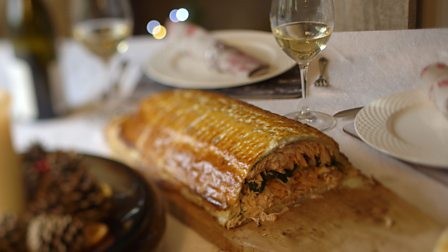 Cheat’s salmon coulibiac