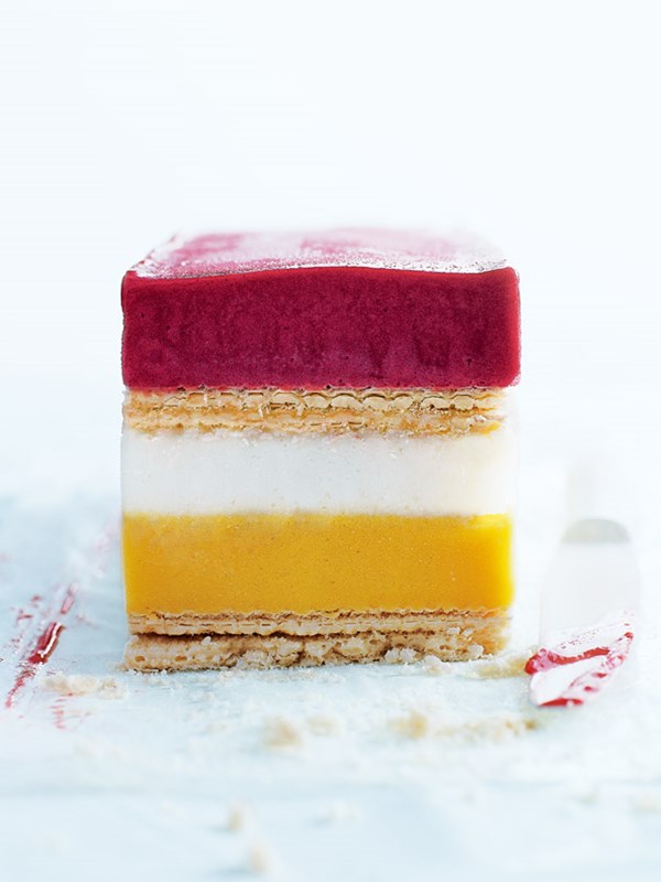 Cheat's summer sorbet slice