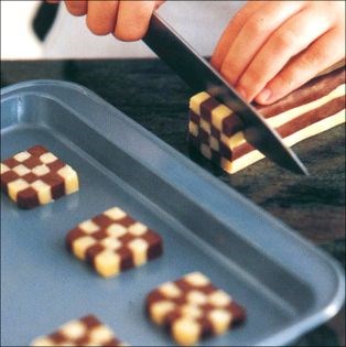 Checkerboard sablée cookies
