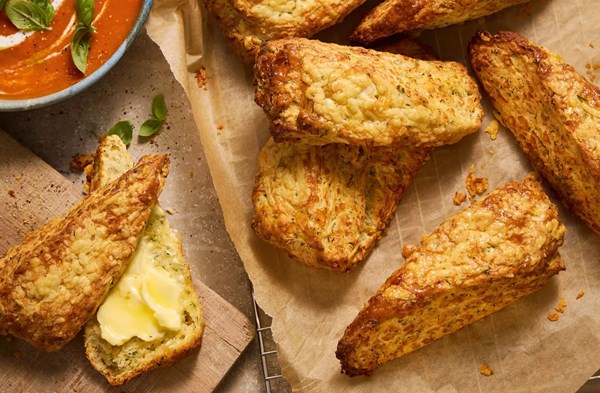 Cheddar & herb American-style biscuits