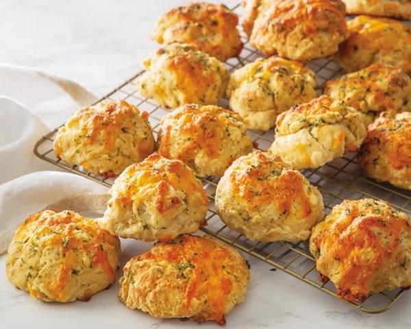 Cheddar-and-garlic drop angel biscuits