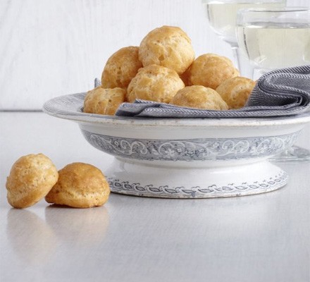 Cheddar and paprika gougères