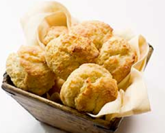 Cheddar and scallion drop biscuits