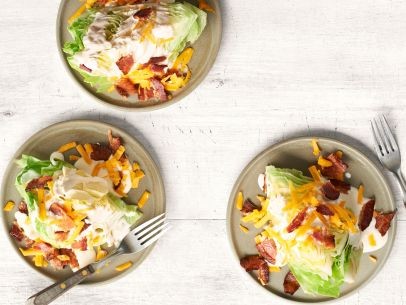 Cheddar-bacon wedge salad