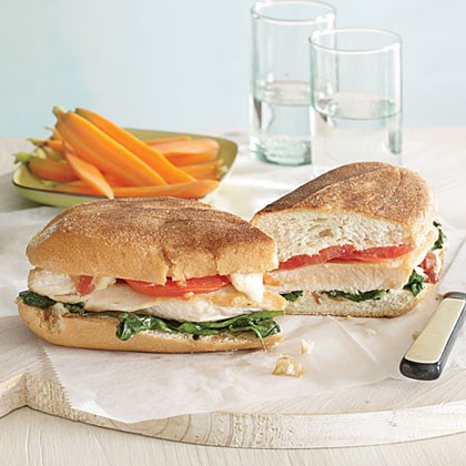 Cheddar BLT panini