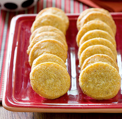 Cheddar cheese rounds