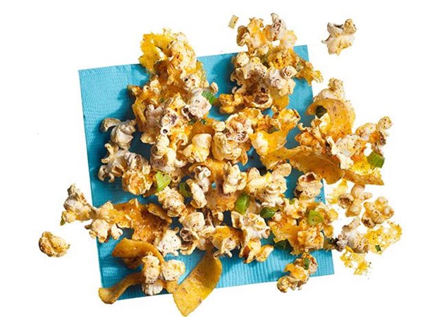 Cheddar-corn chip buttery popcorn