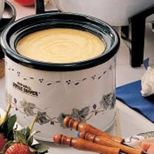 Cheddar fondue