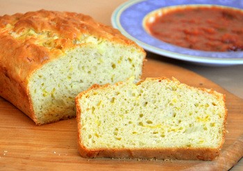 Cheddar onion quick bread