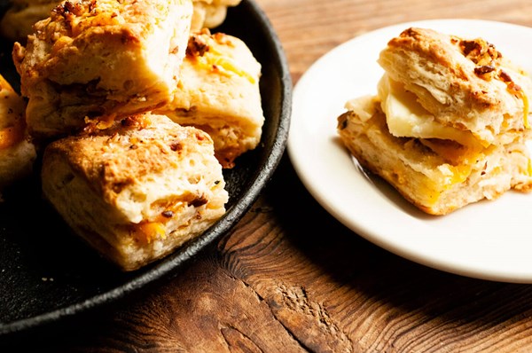 Cheddar pecan biscuits