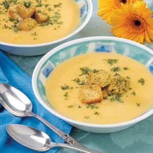 Cheddar potato soup