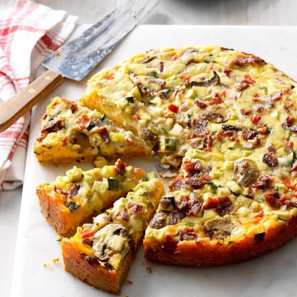 Cheddar-veggie appetizer torte