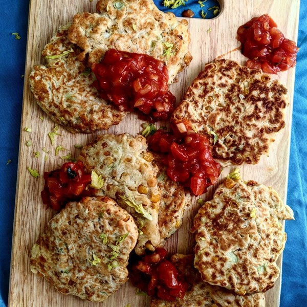 Cheeky corn fritters