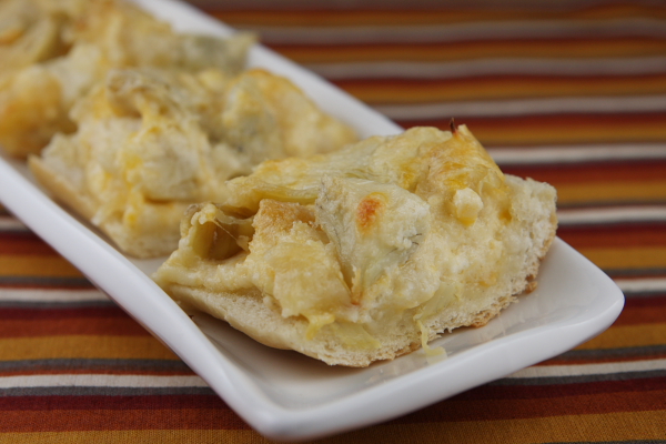 Cheese & artichoke bread bites