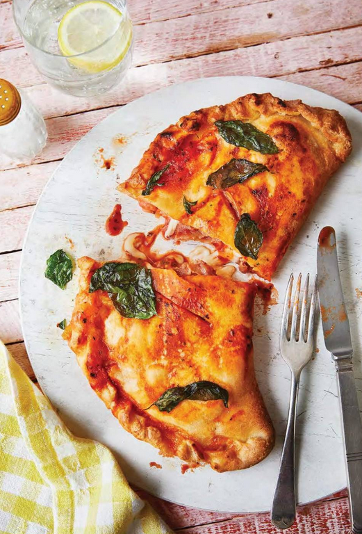 Cheese & ham calzone