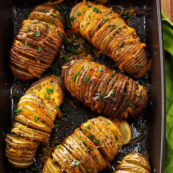 Cheese & herb potato fans