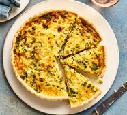 Cheese & onion quiche