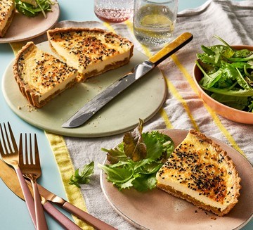 Cheese & piccalilli tart