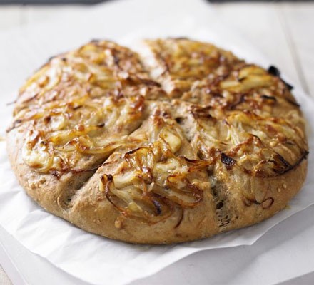 Cheese and caramelised onion Coburg