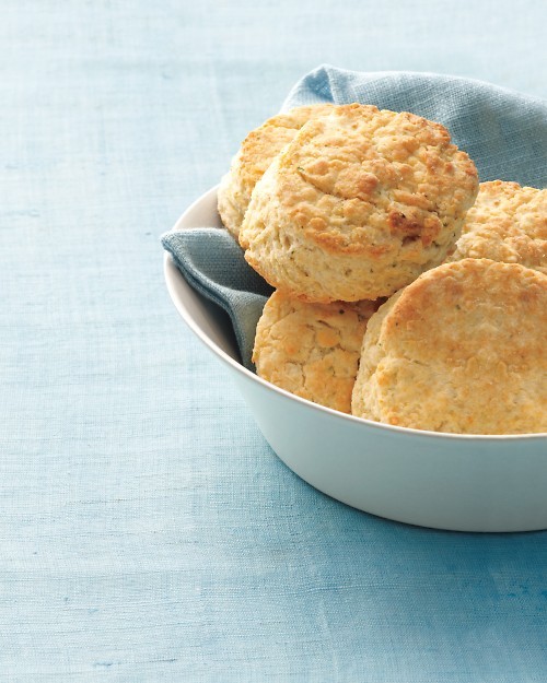 Cheese-and-chive biscuits