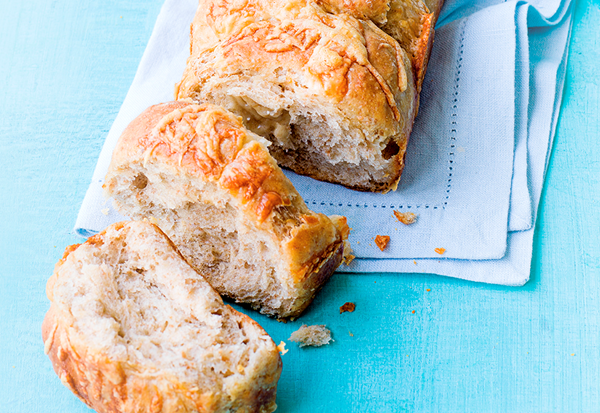Cheese and garlic pull-apart bread