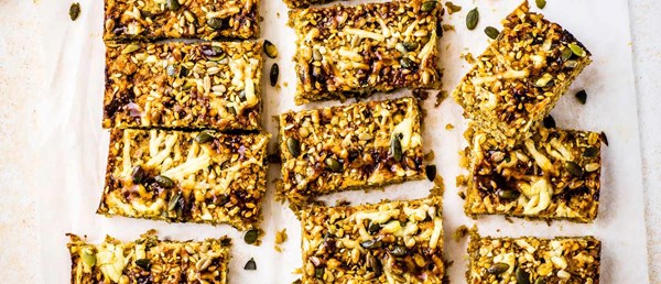 Cheese and Marmite flapjacks