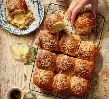 Cheese and Marmite rolls