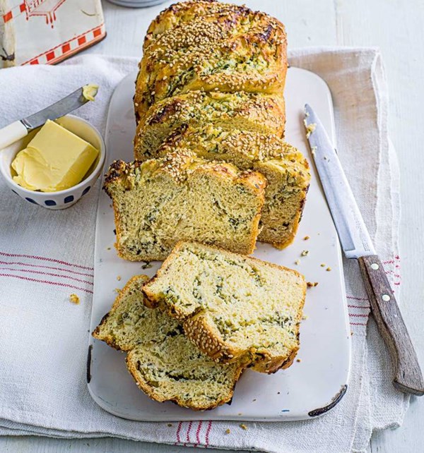Cheese and onion babka