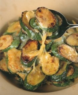 Cheese and onion courgettes