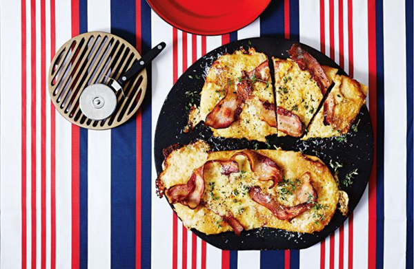 Cheese and onion flatbreads