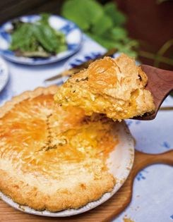 Cheese and onion pie