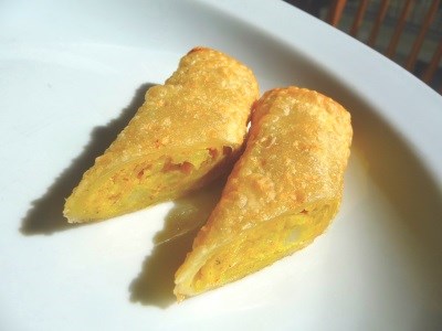 Cheese and potato cigars