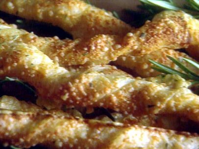 Cheese and rosemary bread sticks