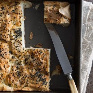Cheese borek with nigella seeds