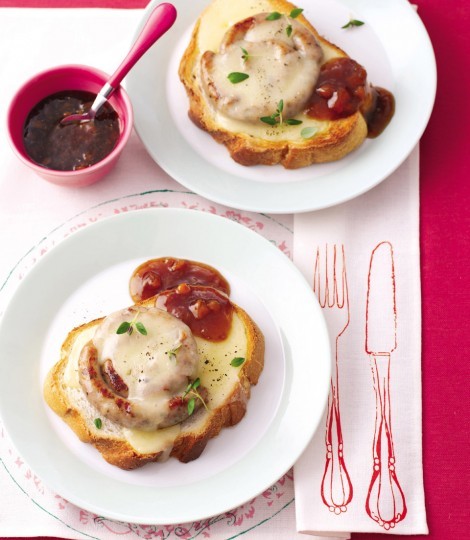Cheese, chutney and chipolata pinwheels