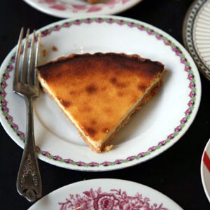 Cheese curd tart (Tarte à la tome)