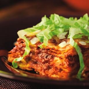 Cheese enchiladas with red chile sauce